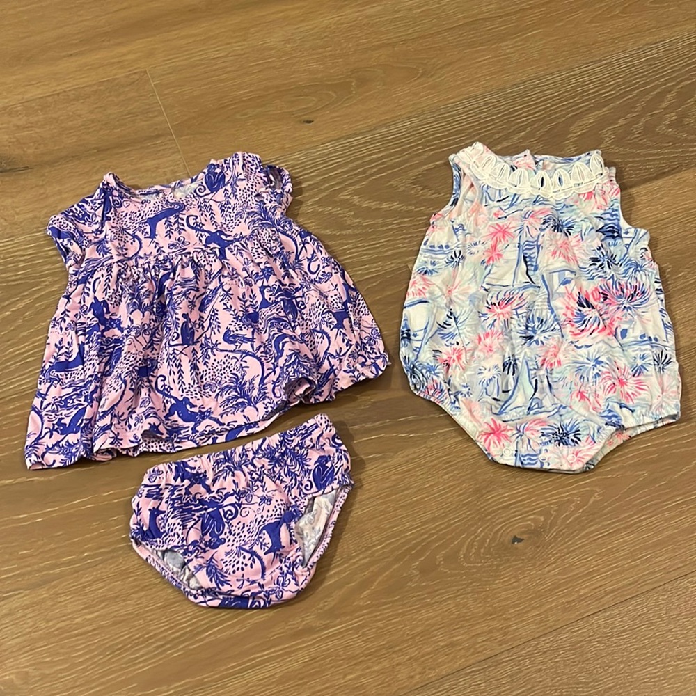 Set of two Lilly Pulitzer outfits - size 3-6 months
